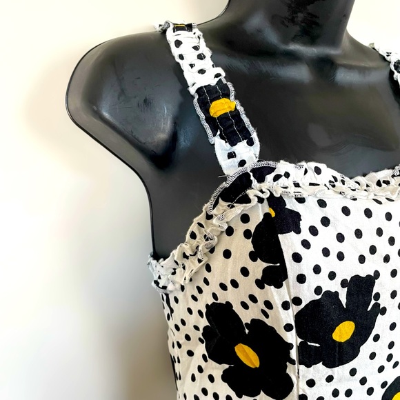 Urban Outfitters Polka Dot Floral Maxi Dress with Smocked Back - Size XS - Picture 6 of 14